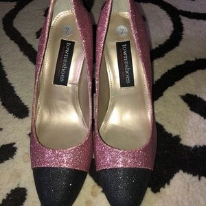 Town of shoes sparkling heels